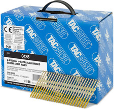 0435 Extra Galvanised Framing Nails 2.9 / 50 Mm, round Head, Screw Shank, 22° In