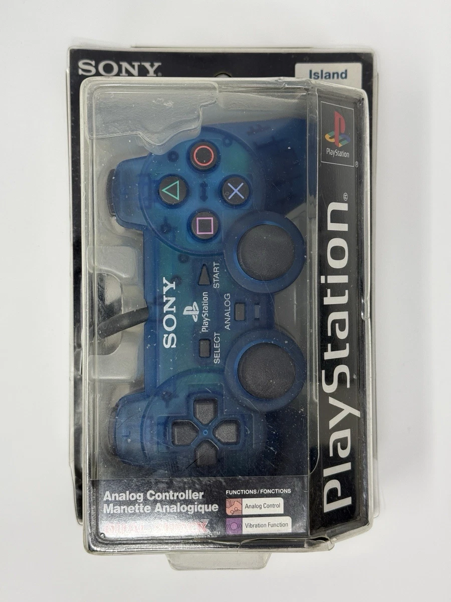 Manette PlayStation 1 DUALSHOCK Originale - Modèle SCPH-10010 - Couleur Midnight Blue - Occasion