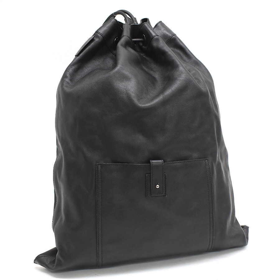 Auth GUCCI Drawstring Bag 003.0253.213048 Backpack Black Auth GUCCI Drawstring Bag 003.0253.213048 Backpack Black