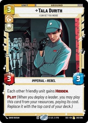 1X-Tala Durith - I Can Get You Inside-SWU06-Secrets of Power-Star Wars Unlimited