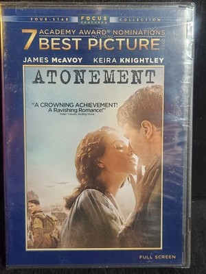 ATONEMENT DVD 2008 KEIRA KNIGHTLEY FULL FRAME NEW & SEALED FREE SHIP