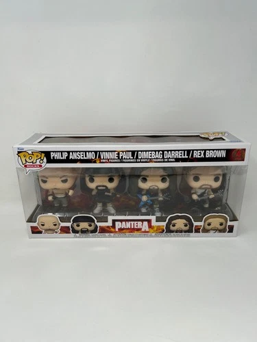 Funko Pop! Rocks: Pantera 4 Pack, Philip Anselmo, Vinnie Paul, Dimebag Darrell,
