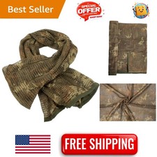 71" x 33" Tactical Scarf   Comfortable Woodland Camo Shemagh for Outdoor Sports