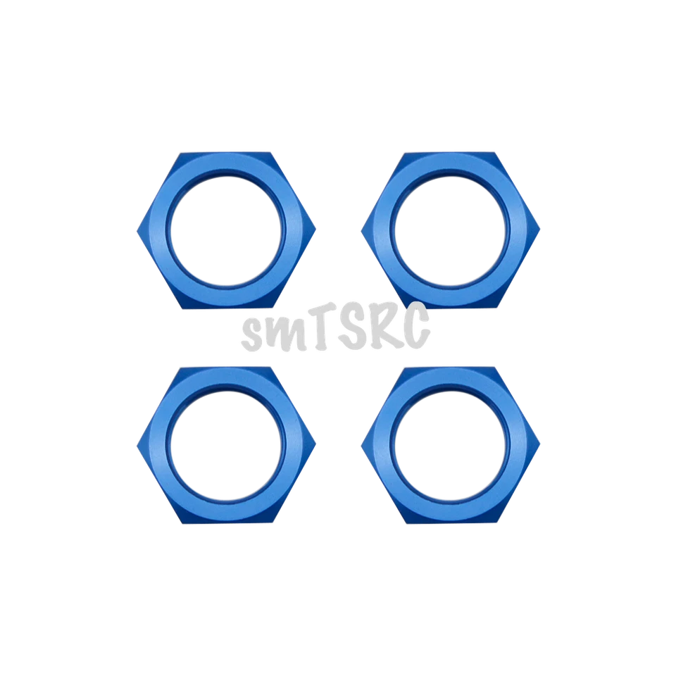 FLMLF Metal Wheel Nut 4PCS ONE SET For 1/5 Scale Hpi RV Km Baja 5b RC Car Parts - Image 4 of 4