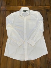 Lauren Ralph Lauren Shirt Mens 16 1/2 34/35 White Slim Fit button-down preppy