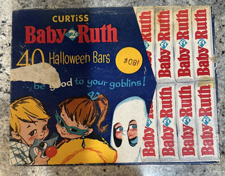 Curtiss Baby Ruth 1960 VINTAGE BOX 40 Halloween Bars No Candy Cute RARE