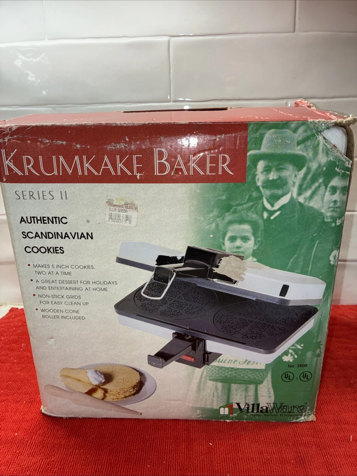 Krumkake Baker Series II Villa Ware Autentic Scandinavian Cookies No. 3900