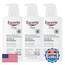Eucerin Baby Unscented Baby Shampoo And Body Wash Hypoallergenic Tear Shampoo