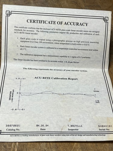 acu rite qwikcount digital readout system reference manual 1993 original - Picture 2 of 3