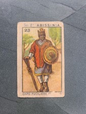 1933-35 La Felsinea ABISSINIA CAPO FUCILIERE ABISSINO #23 FIGURINA ANTEGUERRA