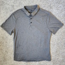 Lululemon Evolution Golf Polo Shirt Short Sleeve Performance Mens Size XL EUC