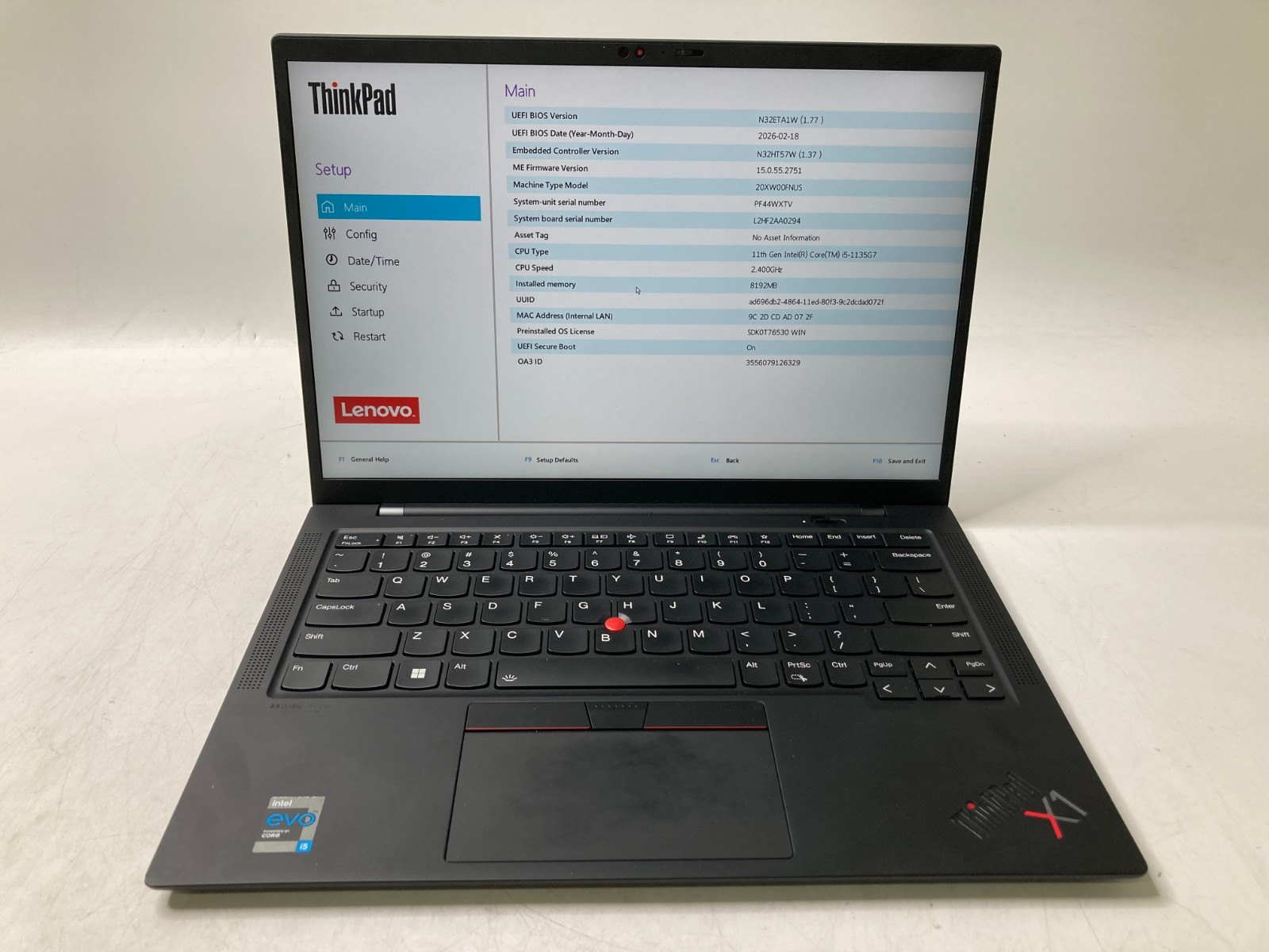 Lenovo ThinkPad X1 Carbon Gen 9 14, 14-Inch Laptop, with Intel Core i5 11th Gen., 512 GB SSD (Solid State Drive), Windows 11 Pro