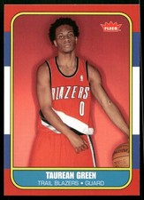 Taurean Green Rookie - 2007-08 Fleer Basketball