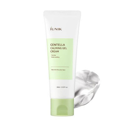 IUNIK Centella Calming Gel Cream - Centella & Tea Tree Non-Comedogenic Lightweig