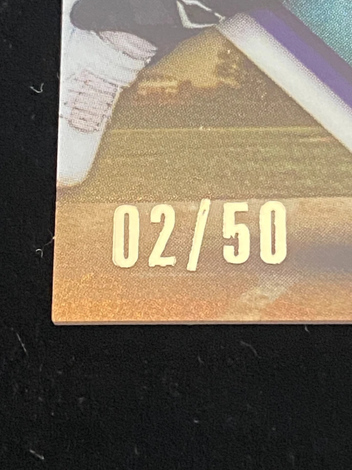 2023 Bowman Chrome Scouts Top 100 ADAEL AMADOR GOLD REFRACTOR AUTO #2/50 Rockies - Image 3 of 3