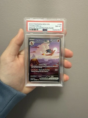 Pokemon TCG PSA 8 151 Charizard EX 199/165