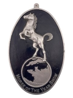 ‘Horse of The Year Show’ Relief Cast Metal Plaque H23cm