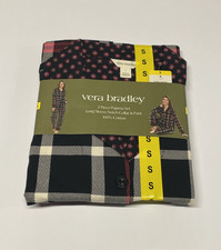 Vera Bradley Pajama 2 Piece Pajama Set Button Down, Red, Size: Small, New