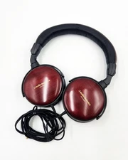 Audio Technica Portable Wooden Headphones (Factory Reconditioned) ATH-ESW9A