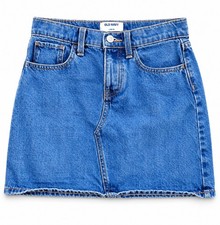 GIRLS OLD NAVY DENIM SKIRT -LARGE 10-12 - ADJUSTABLE WAIST - BRAND NEW WITH TAGS