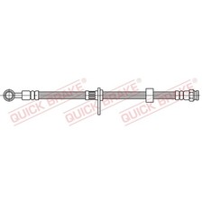 1x ORIGINAL® Quick Brake Bremsschlauch Vorne, Links, Rechts für Smart FORFOUR