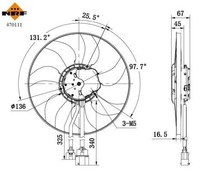 NRF 470111 LüFter, MotorküHlung FüR Audi Cupra Seat Skoda VW