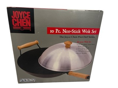 Joyce Chen 22-9938 Pro Chef 14 Inch 10 Piece Excalibur 10-Piece Wok Set New Open
