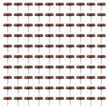 3X(100 PCS Chair Table Furniture Leg Bottom Feet Plastic Pads Glides Skid9043