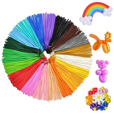 200pcs Twisting Balloons 260 Long Balloons for Balloon Animals, 20 Assorted C...