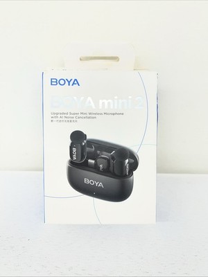 Boya Mini 2 Mini Wireless Microphone w/ Charging Case AI Noise Cancellation