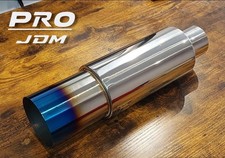 Flat 3.5" Tip JDM Blue Stainle…