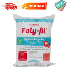 Poly-Fil Premium Polyester Fiber Fill Stuffing Pillow Crafts Sewing, 16oz Bag