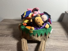 Vintage 2000s Winnie The Pooh Halloween Disney Store Bean Bag Plush Set