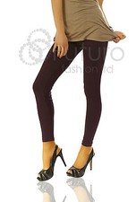 Womens Leggings Cotton Full Length Sizes 8 - 28 NOT SEE THROUGH