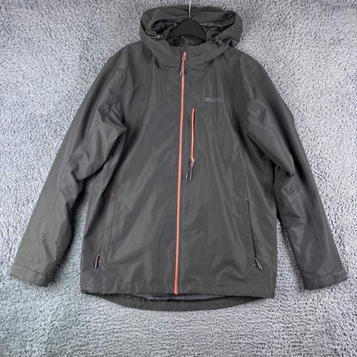 Mountain Warehouse Extreme Jacket Men Medium Grey Waterproof Softshell Rain Coat