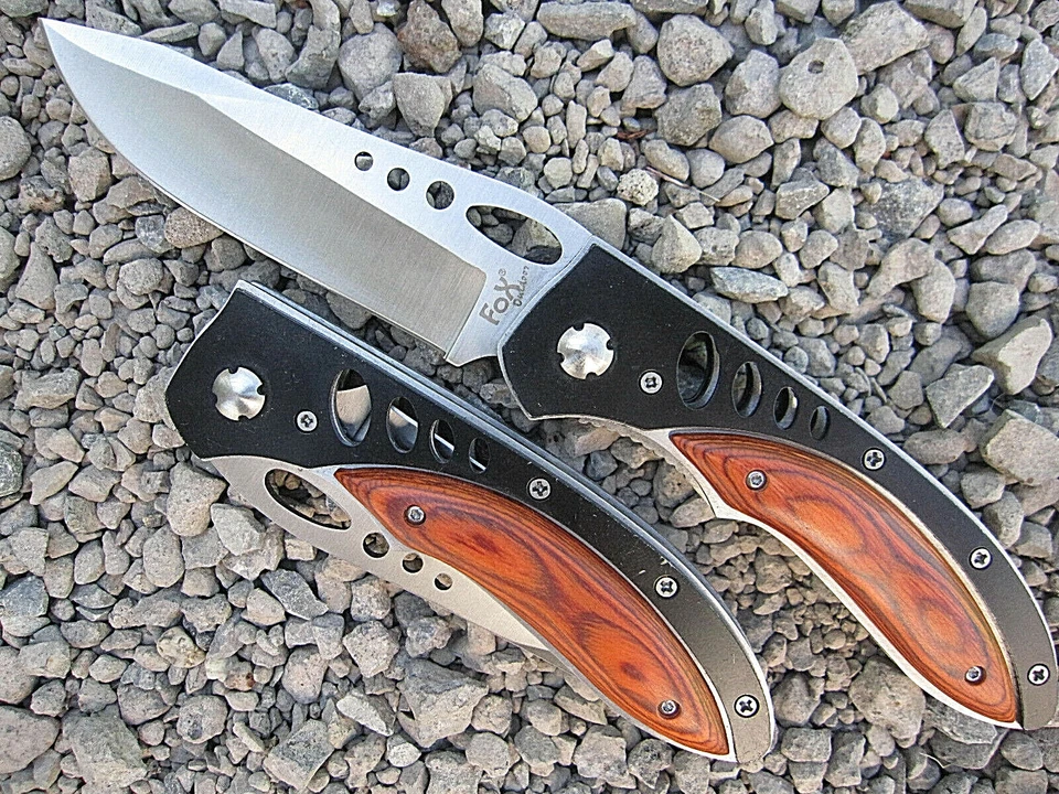 Grosses FOX outdoor Messer EDELHOLZ Einhandmesser Taschenmesser Klappmesser - Bild 2 von 4