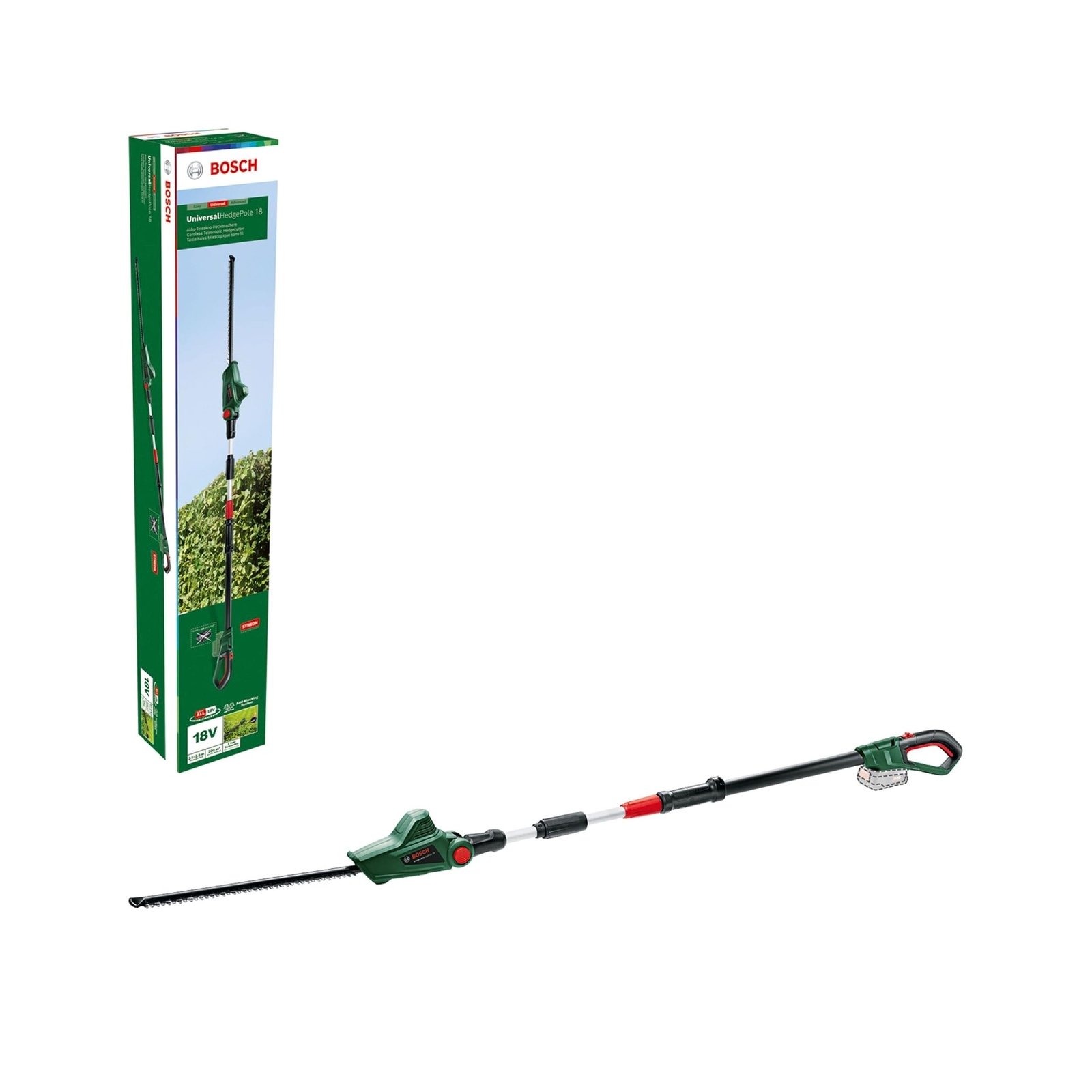 Bosch Home and Garden 06008B3001 Tagliasiepi telescopico a batteria UniversalHed