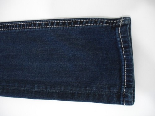 MISS ME Denim Girls Rhinestone Bling Crystals Low Rise Skinny Blue Jeans Size 12 - Picture 6 of 10