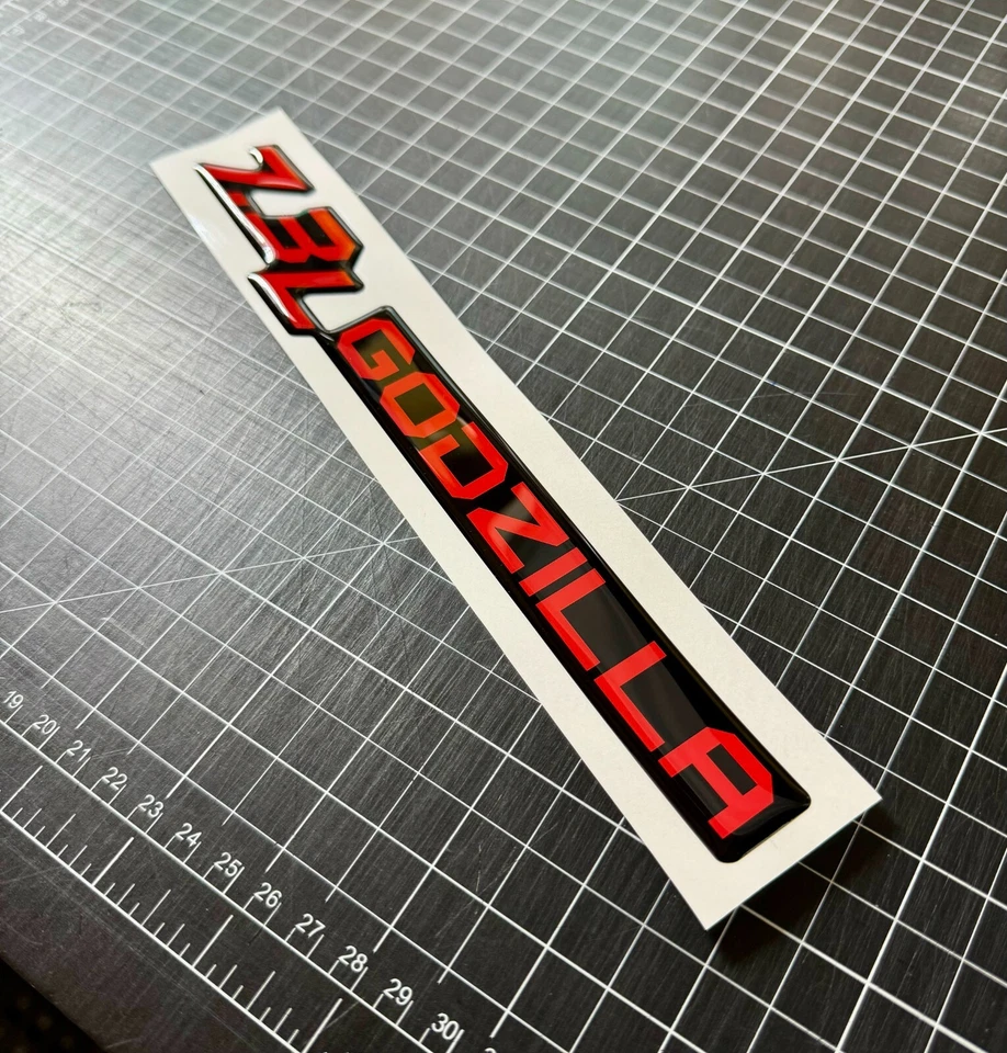 1 Insignias GODZILLA Domed 7.3L compatibles con Ford Super Duty Tremor F250 (3 COLORES) Foto 3 de 4