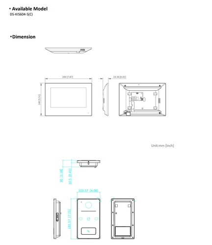 Hikvision DS-KIS604-S(C) IP video intercom kit for a family (a villa/house) - Picture 4 of 4
