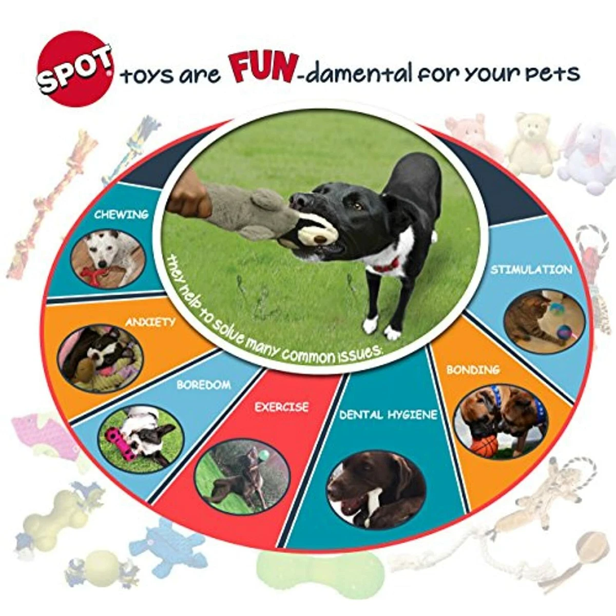 Spot red alert store dog toy