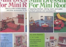 DOLLHOUSE MINIATURES CRAFT BOOKS - MINI DRESSINGS FOR MINI ROOMS 1970s