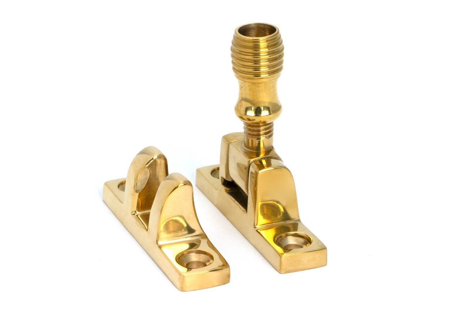 From The Anvil 45972 Polished Brass Beehive Brighton Fastener - Narrow (Square)