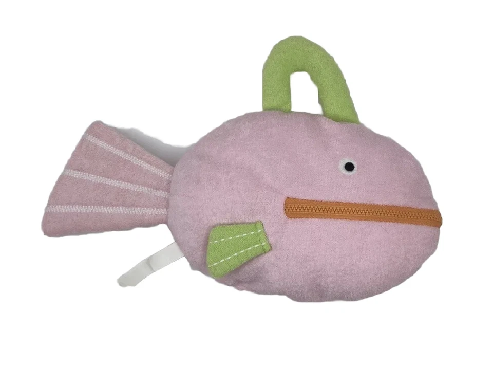 Bolsa de aseo Pottery Barn para niños peces rosa océano bebé animal viaje playa baño Foto 2 de 4