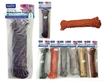 Multi purpose Rope - All purpose - 99 ft (30 m) Long - Strong- Assorted Color