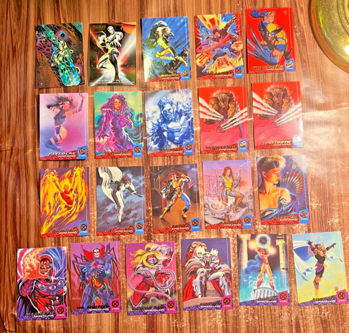 X-Men Marvel Fleer Ultra Trading Card Lot 21 Cards Silver Surfer
