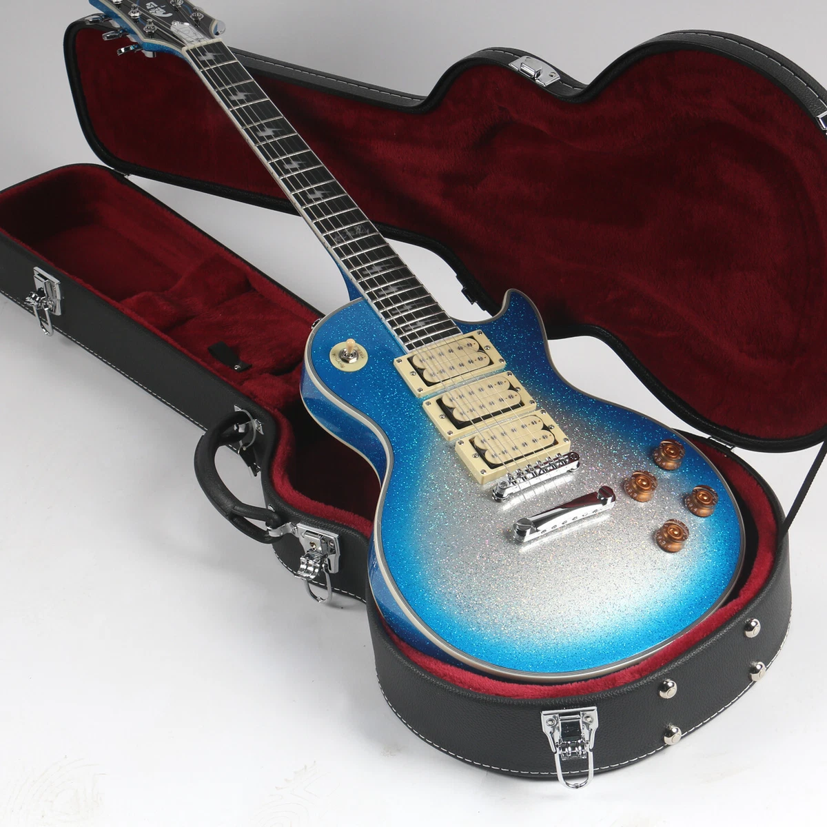 Factory ACE Frehley Blue Electric Guitar Signature Style HHH