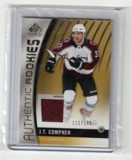 2017-18 SP Game Used Authentic Rookies Jersey JT Compher Colorado Avalanche /399