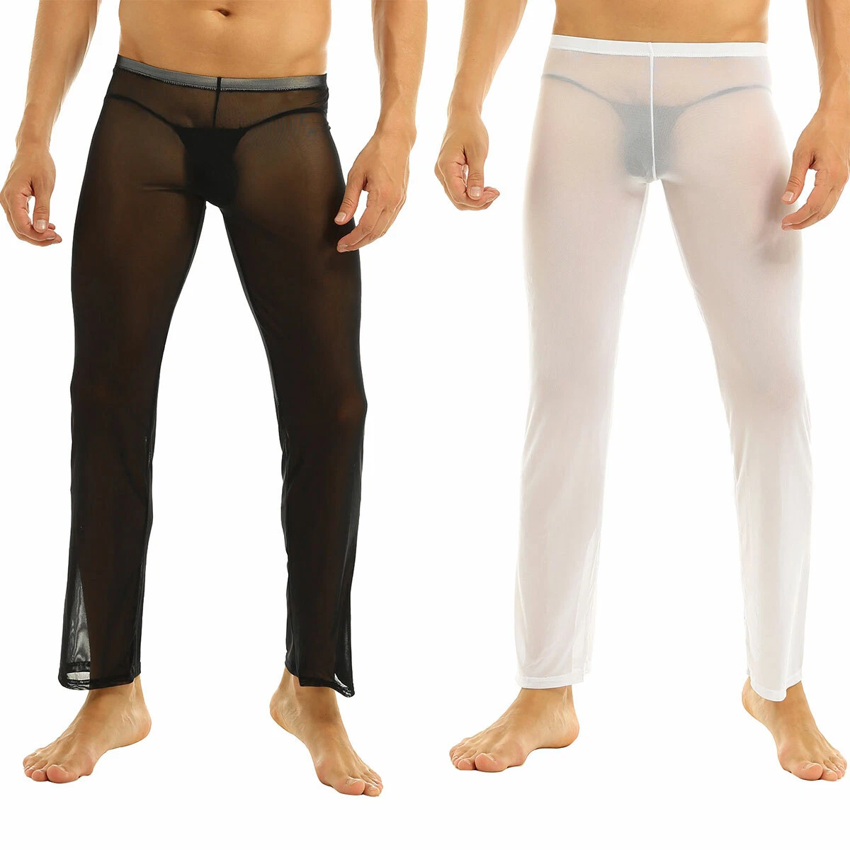 Sexy Mens See through Underwear Mesh Underpants Lounge Trousers