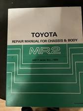 1984 Toyota MR2 Shop Service Repair Manual Book Chassis & Body OEM